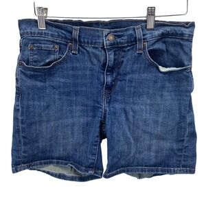 Levi Strauss Co Womens Blue Denim Shorts size 29 Stretch
